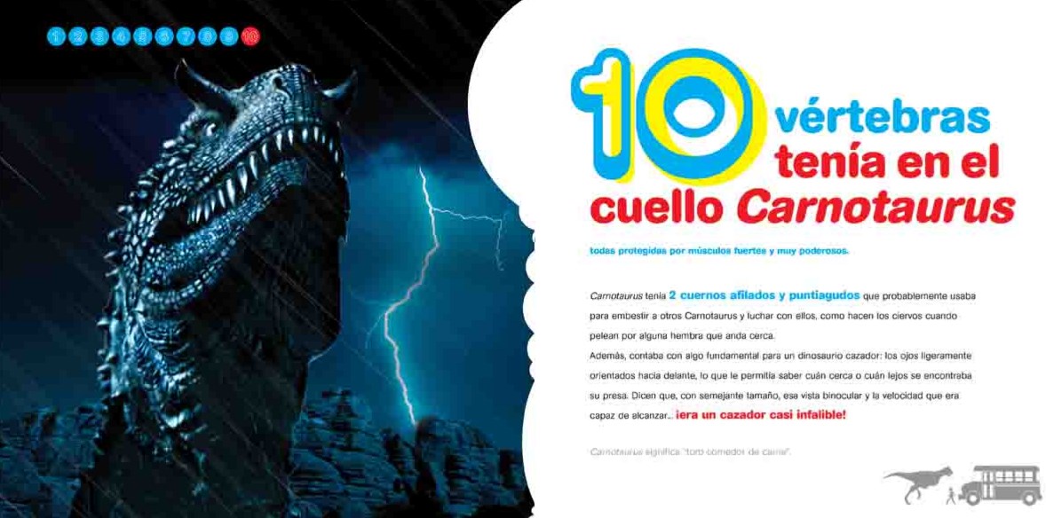 Libro: Dinosaurios del 1 Al 10 por Carla Baredes