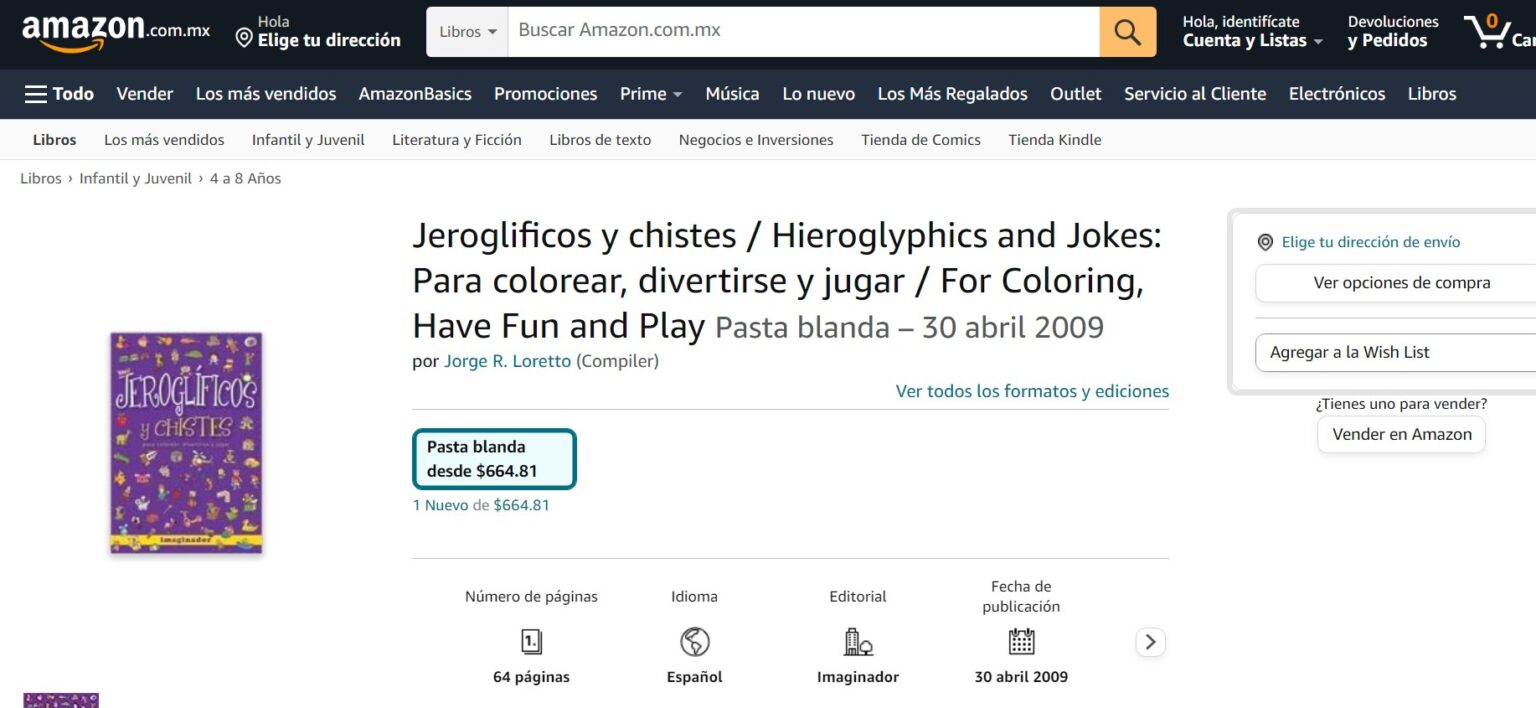 ≫ Libro: Jeroglíficos Y Chistes: Para Colorear, Divertirse Y Jugar Por ...