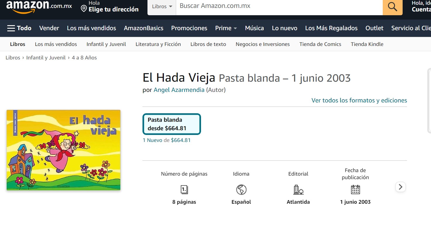 Libro: El Hada Vieja por Ángel Azarmendia