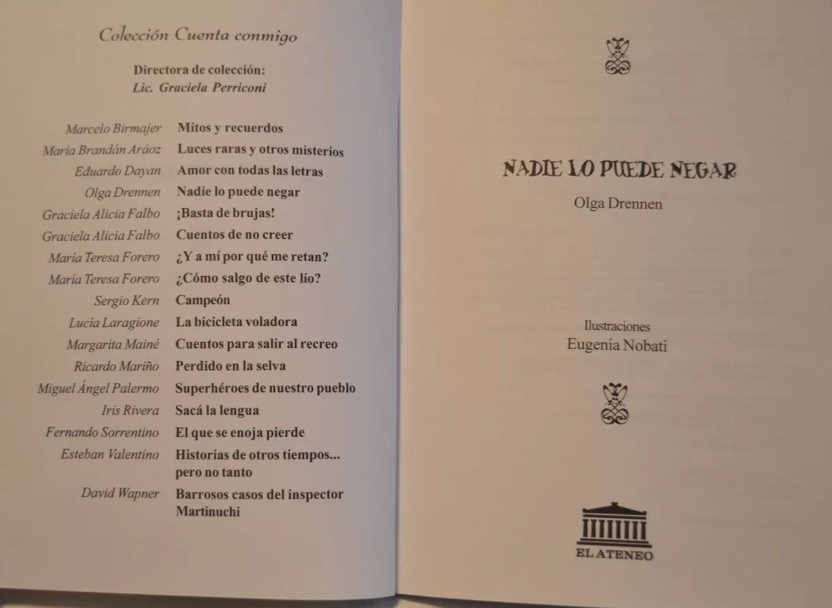 Libro: Nadie Lo Puede Negar: Colección Cuenta Conmigo por Olga Drennen