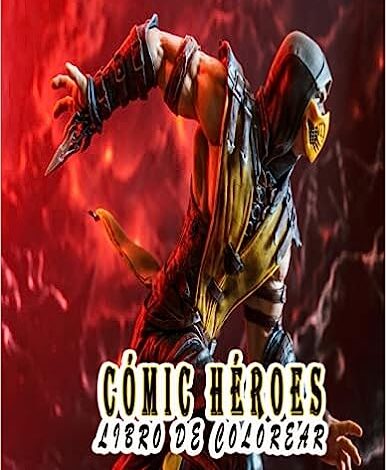 comics heroes libro colores