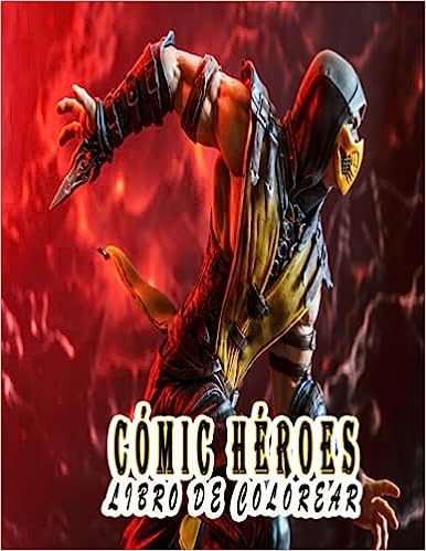 comics heroes libro colores