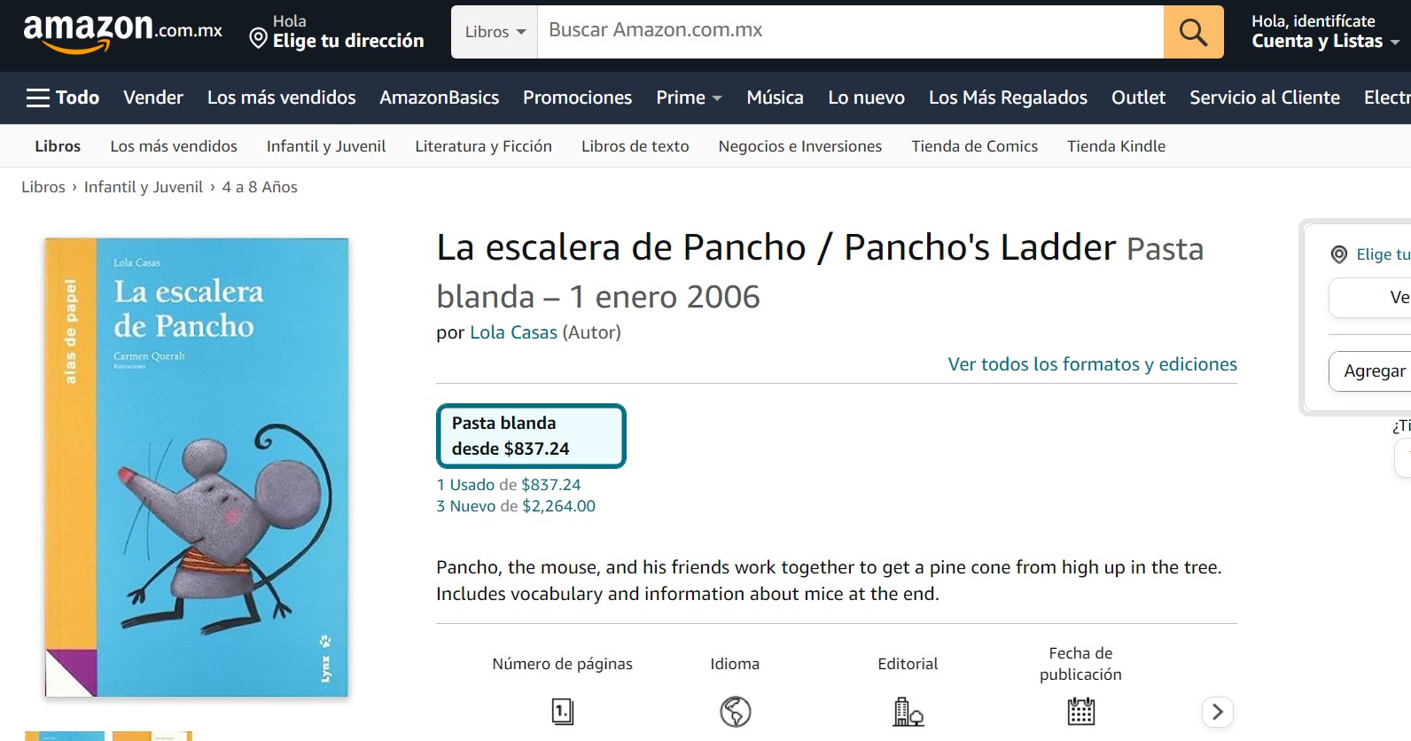 Libro: La escalera de Pancho: Alas de papel por Lola Casas