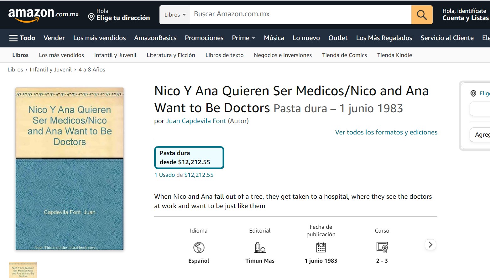 Libro: Nico Y Ana Quieren Ser Médicos por Juan Capdevila Font