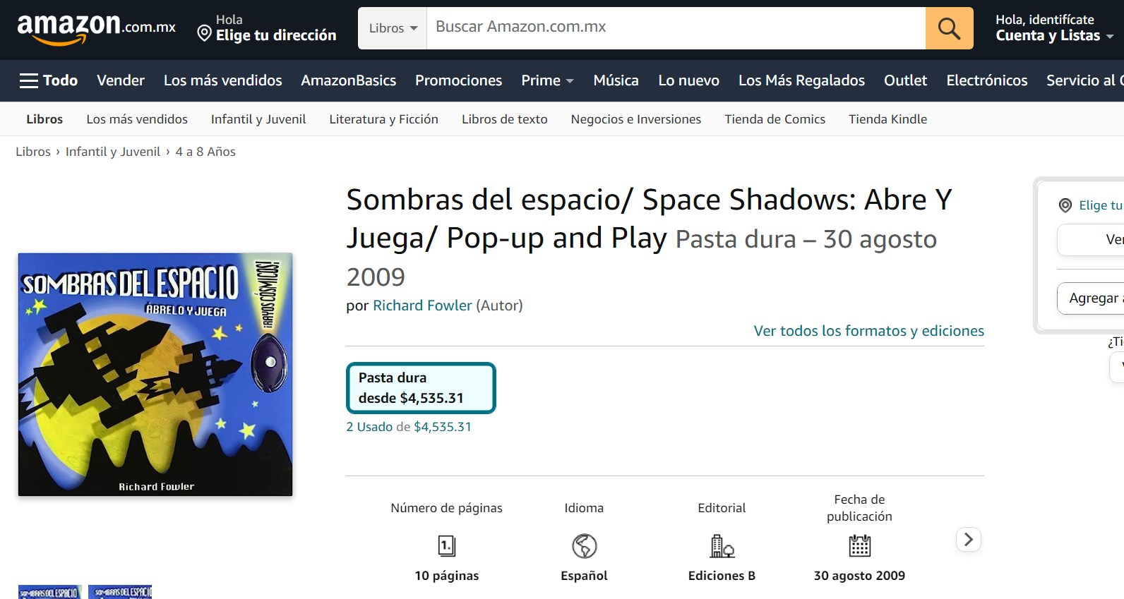 Libro: Sombras del espacio: Ábrelo y juega. ¡Rayos cósmicos! Por Richard Fowler