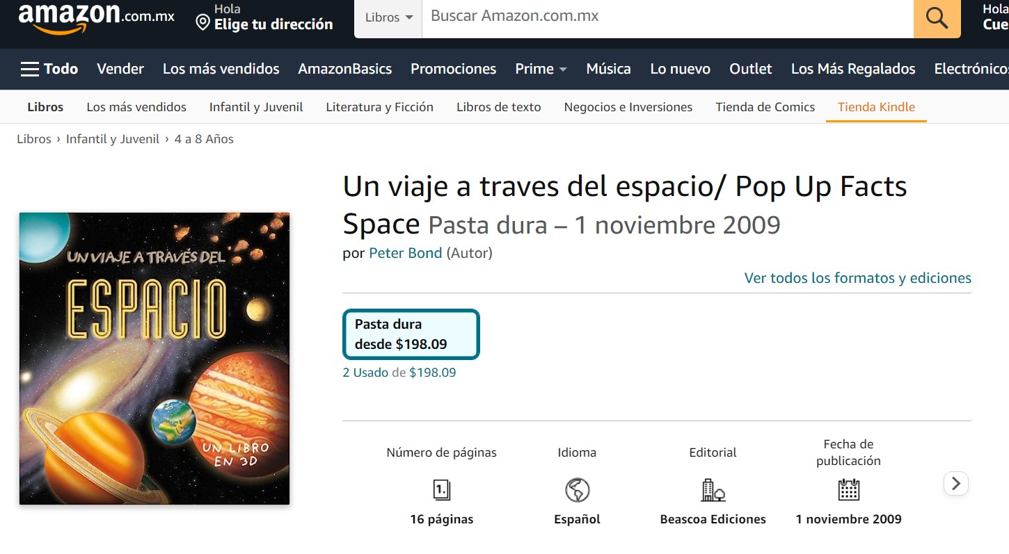 Libro: Un viaje a través del espacio: Un libro en 3D por Peter Bond