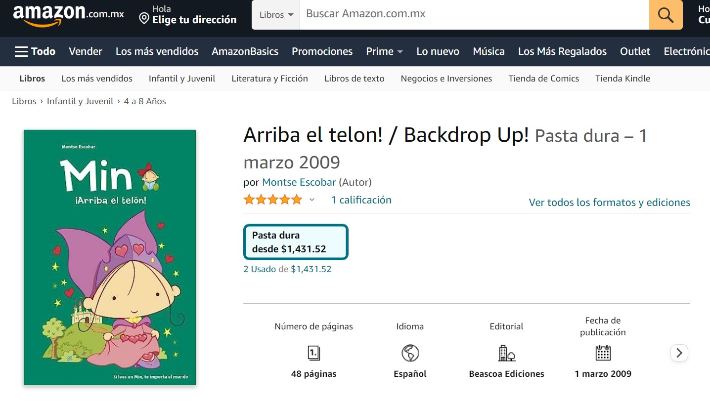 Libro: Min, ¡Arriba el telón! Por Montse Escobar