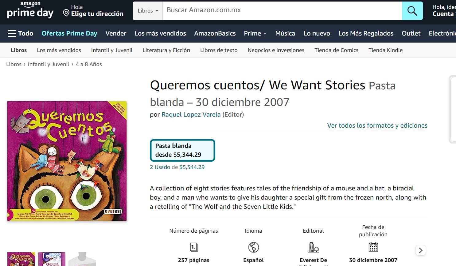 Libro: Queremos cuentos por Raquel López Varela