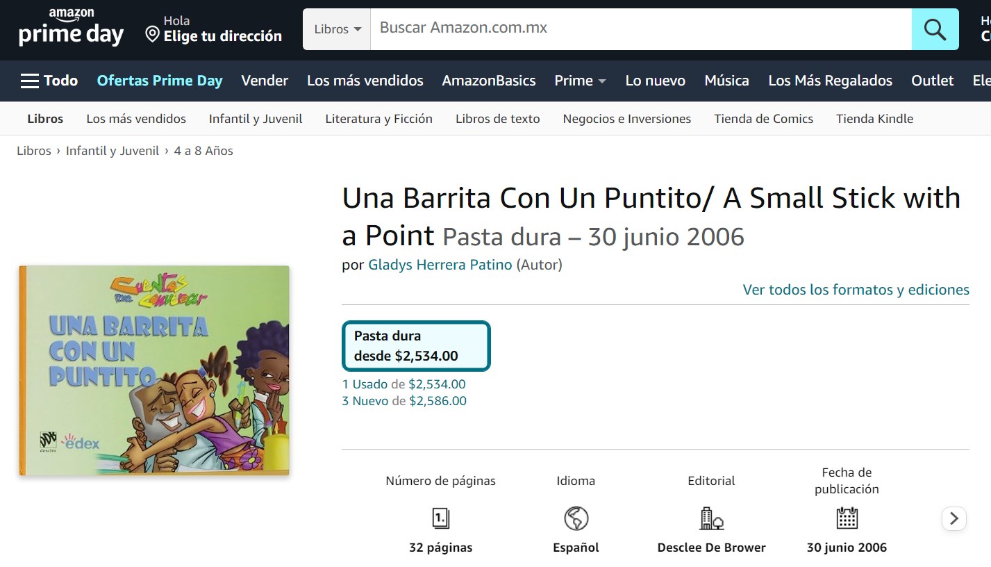 Libro: Una Barrita Con Un Puntito. Cuentos para conversar por Gladys Herrera Patino