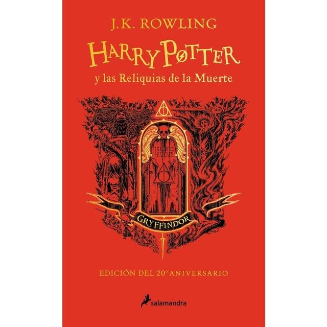 Libro: Harry Potter y las Reliquias de la Muerte (Edición Gryffindor del 20º Aniversario) por J K Rowling