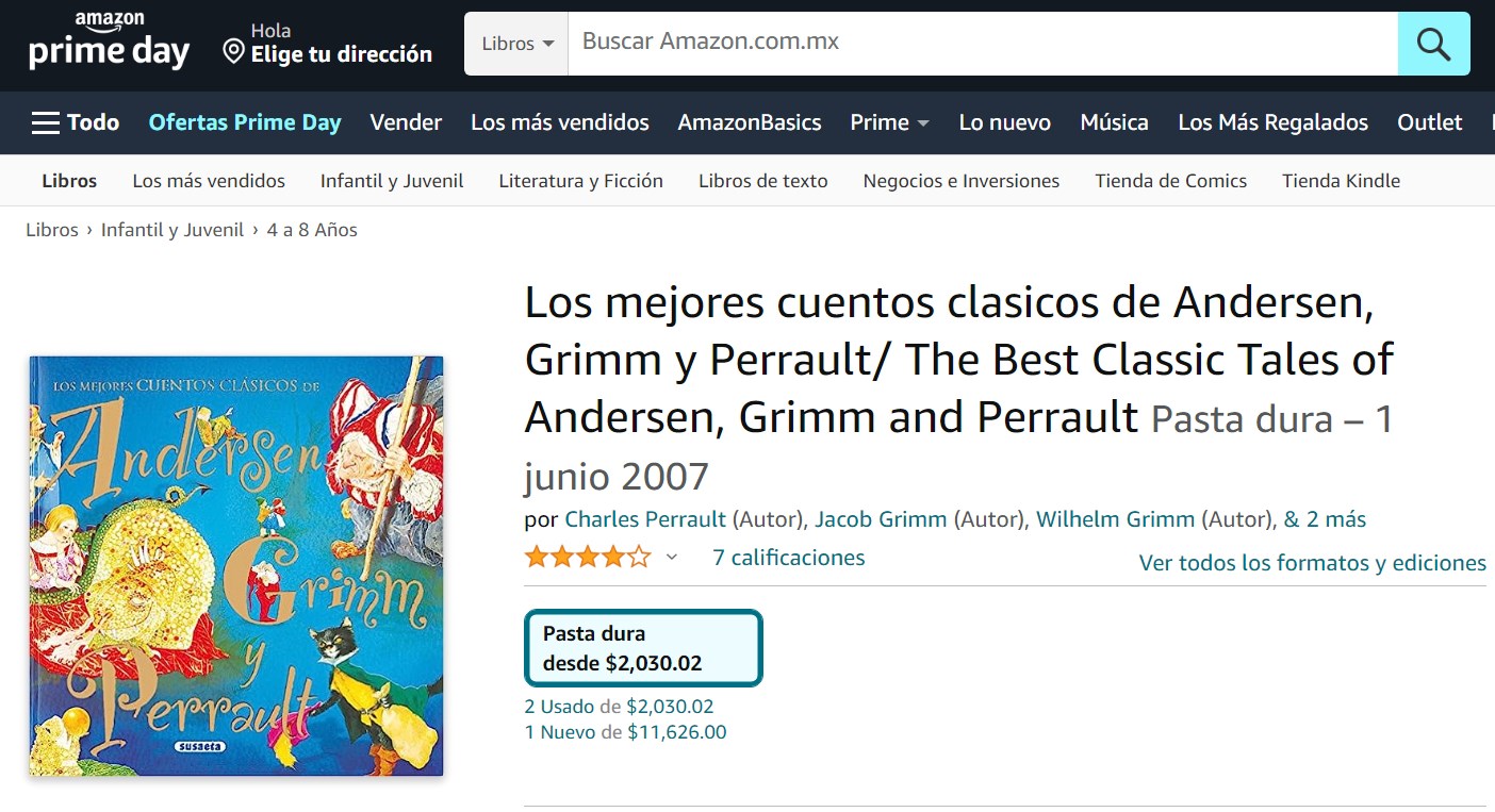 Libro: Los mejores cuentos clásicos de Andersen, Grimm y Perrault por Charles Perrault