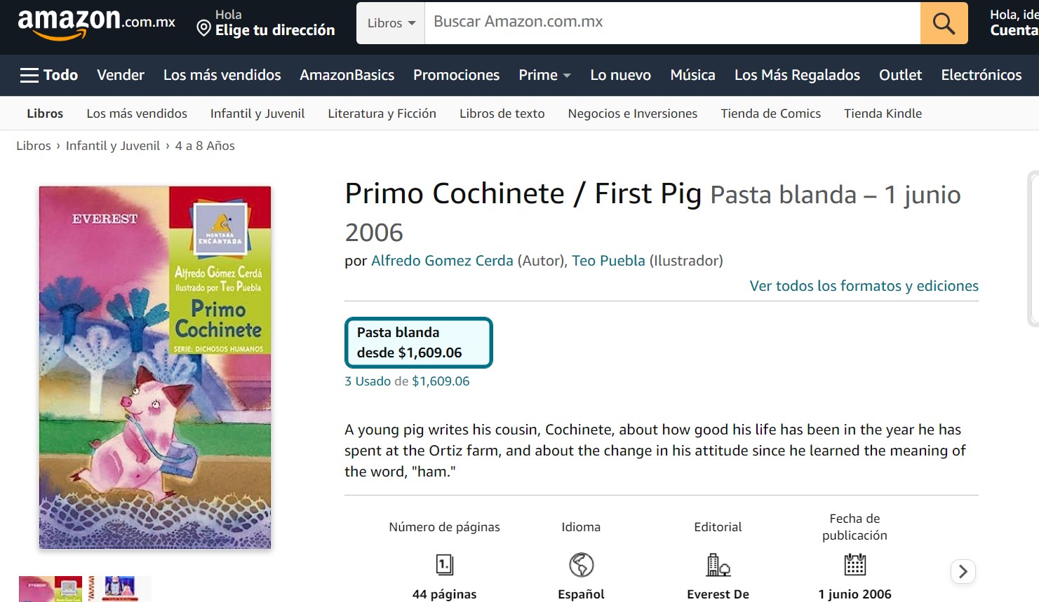 Libro: Primo Cochinete por Alfredo Gómez Cerda