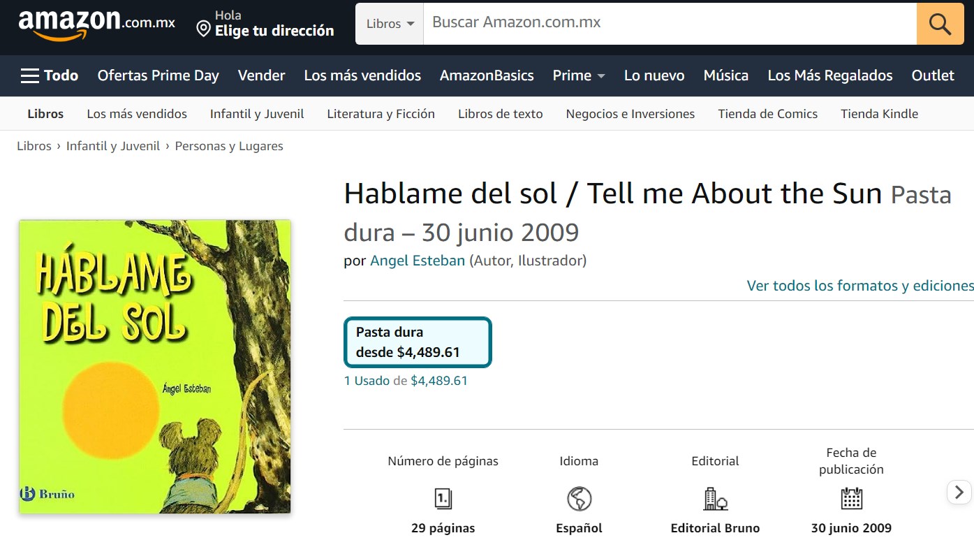 Libro: Háblame del sol por Ángel Esteban