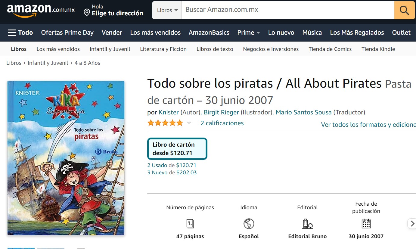 Libro: Todo sobre los piratas por Knister
