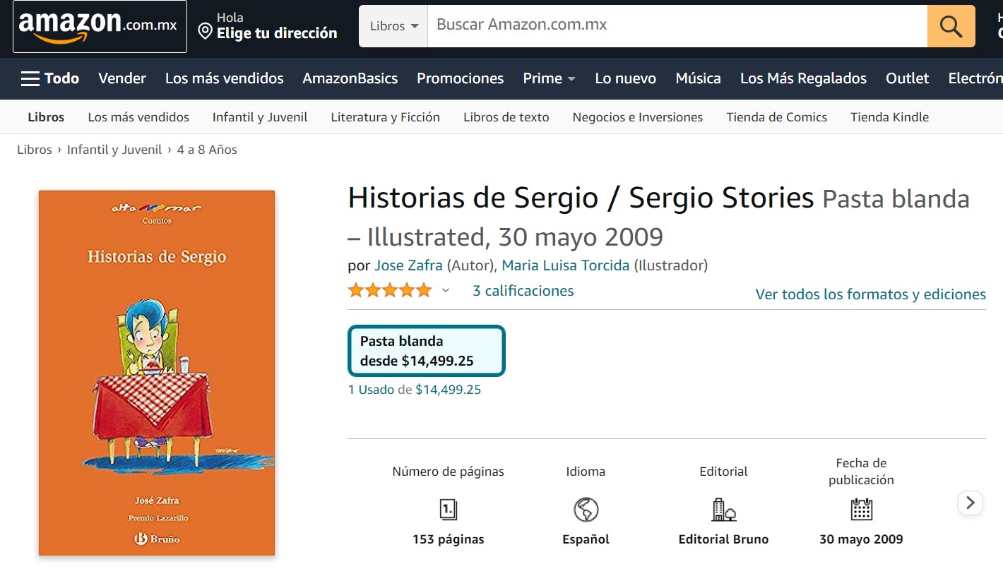 Libro: Historias de Sergio por José Zafra