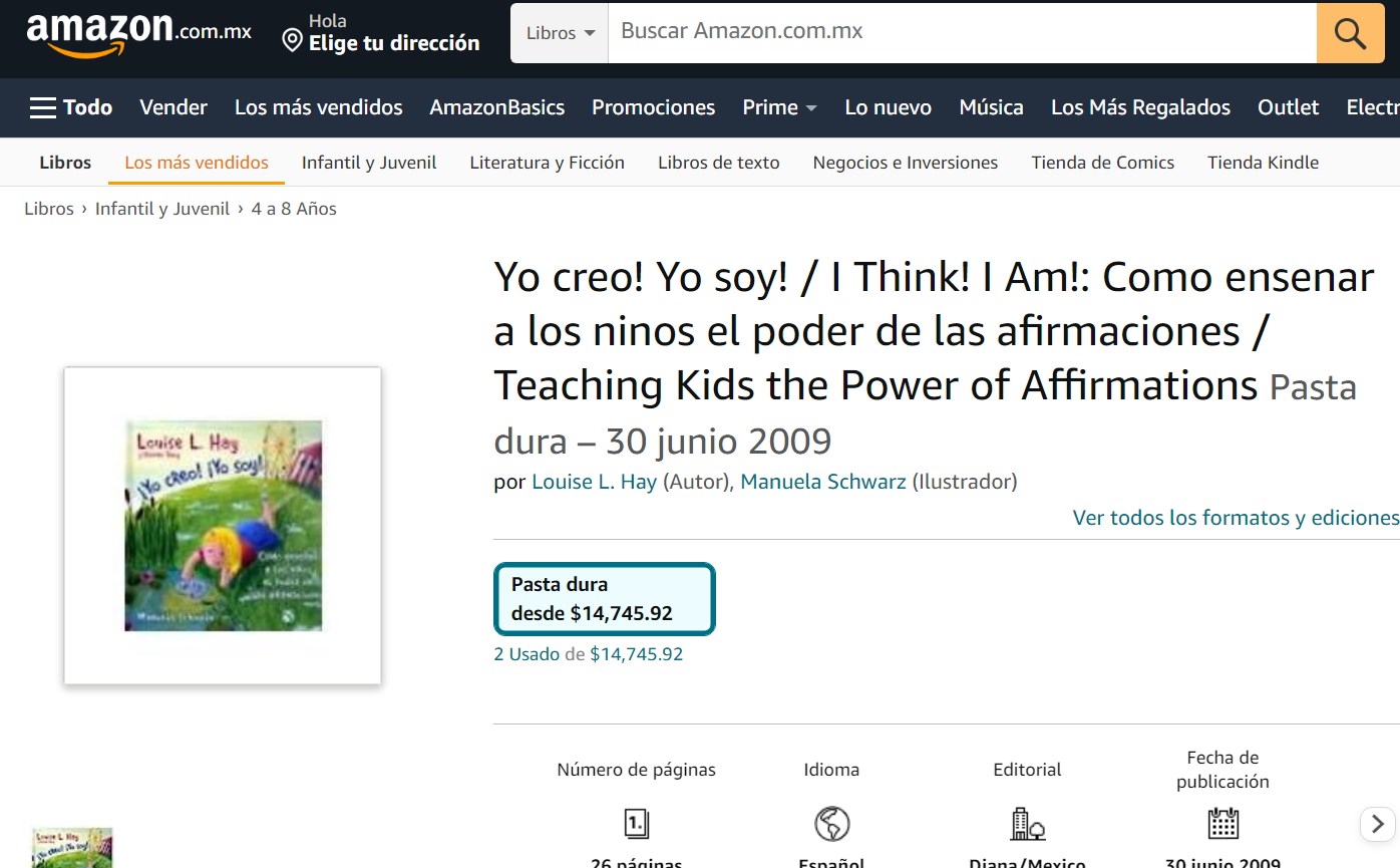 Libro: ¡Yo creo! ¡Yo soy!: Cómo enseñar a los niños el poder de las afirmaciones por Louise L. Hay