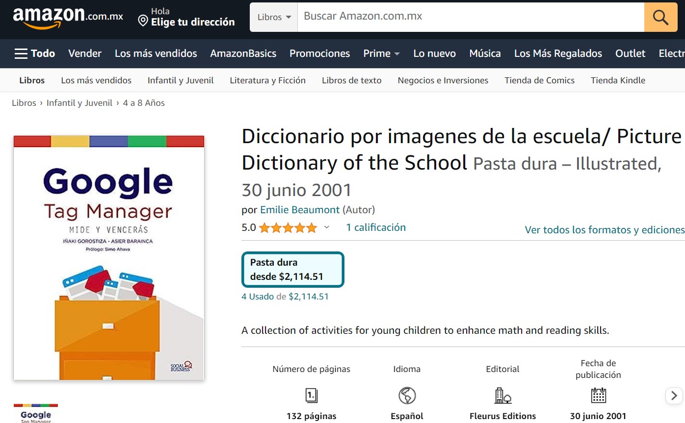 Libro: Diccionario por imágenes de la escuela por Emilie Beaumont