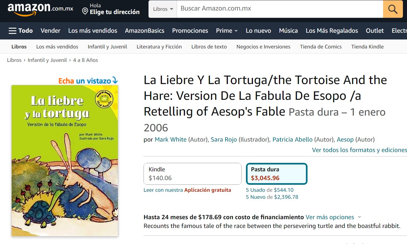 Libro: La Liebre Y La Tortuga: Versión De La Fábula De Esopo por Mark White