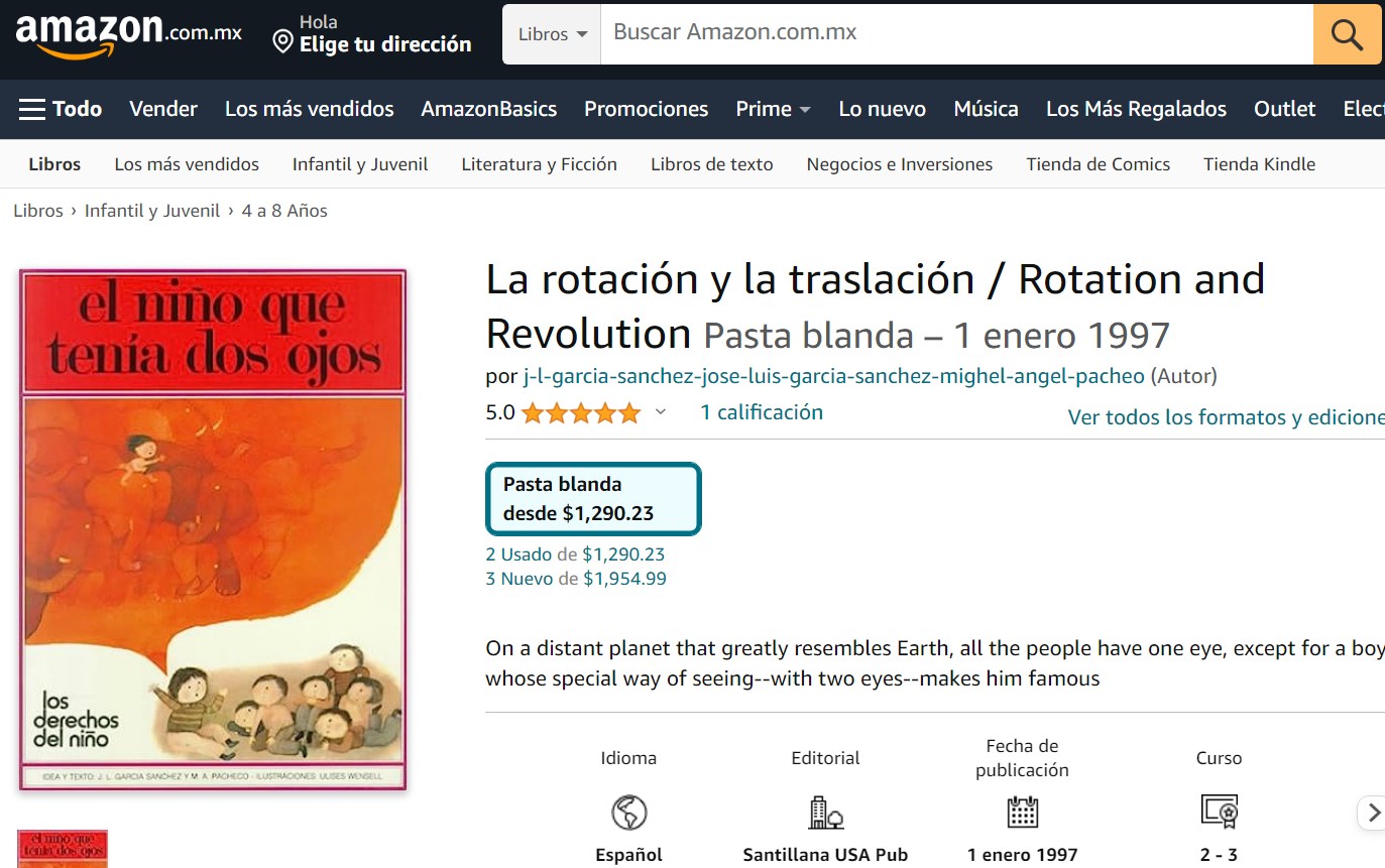 Libro: La rotación y la traslación por José Luís García Sánchez