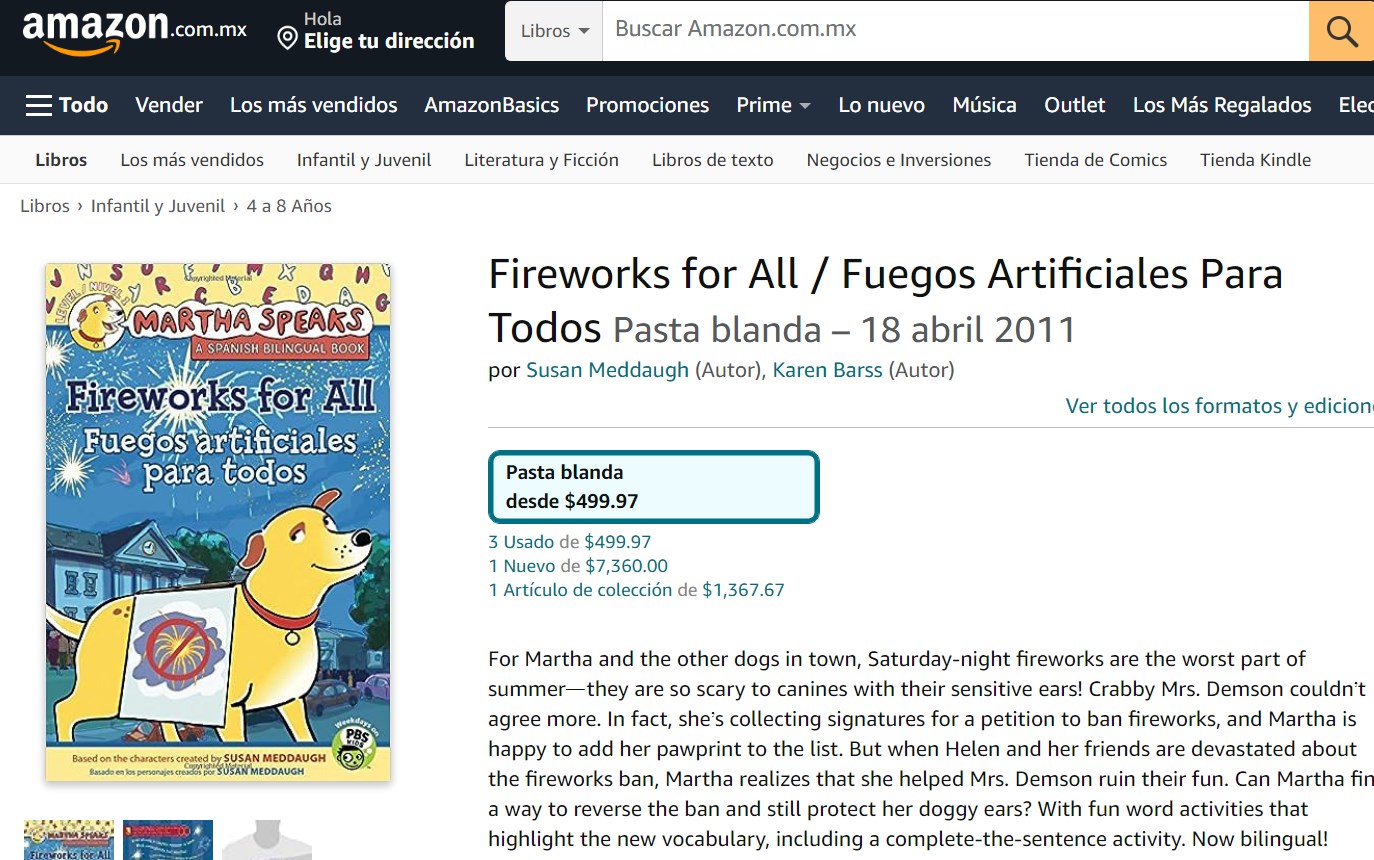 Libro: Fireworks for All / Fuegos Artificiales Para Todos por Susan Meddaugh