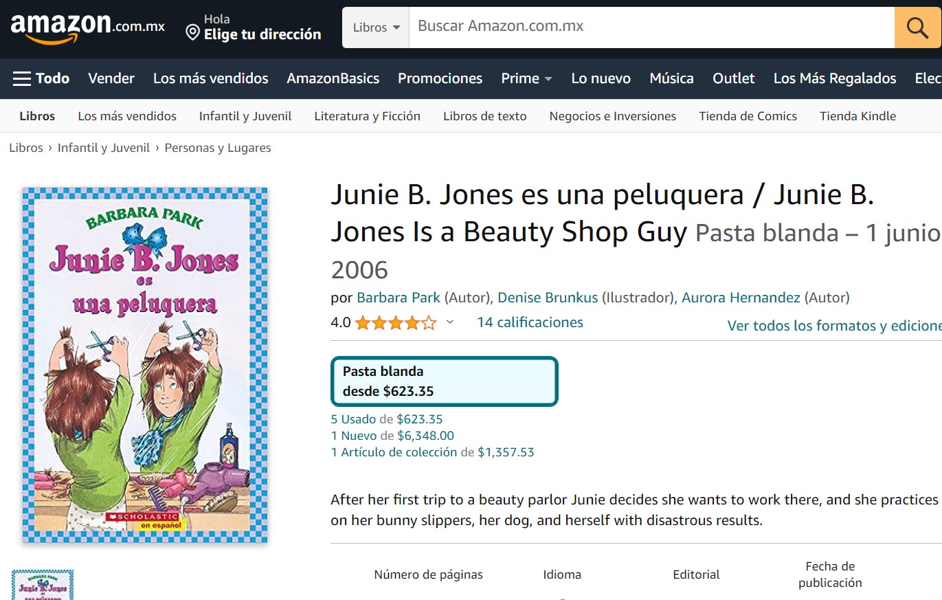 Libro: Junie B. Jones es una peluquera por Barbara Park