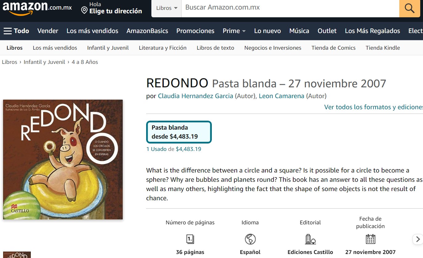 Libro: REDONDO: O cuando los círculos se convierten en esferas por Claudia Hernández García