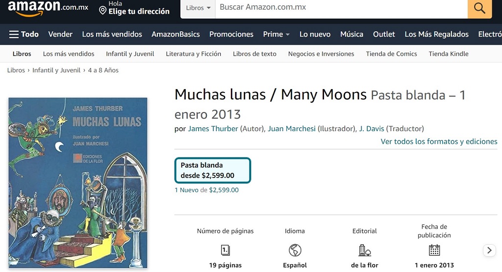 Libro: Muchas lunas por James Thurber