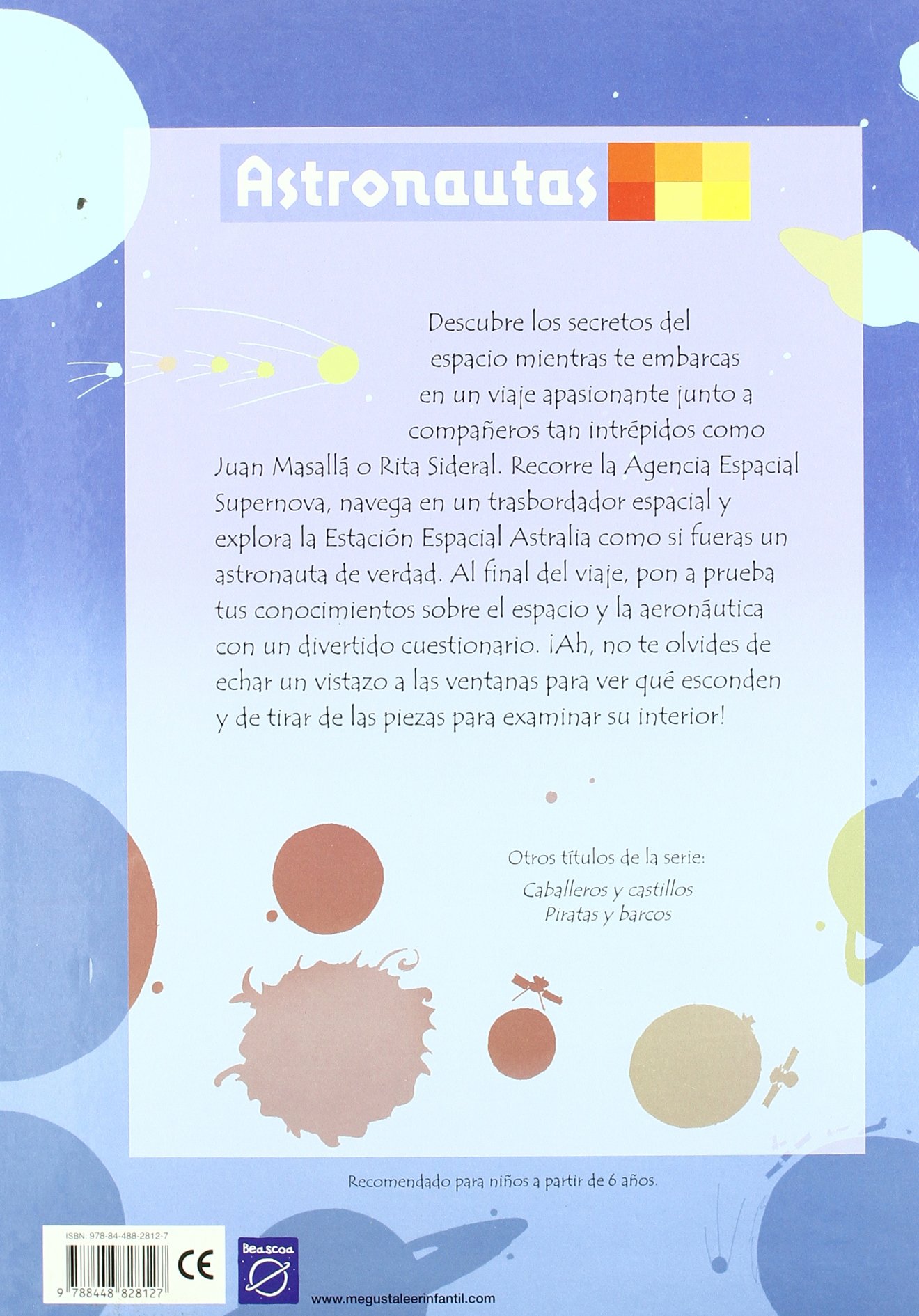 Libro: Astronautas. Desplaza las piezas y explora los secretos que se esconden en su interior por Anna Espinach Llavina