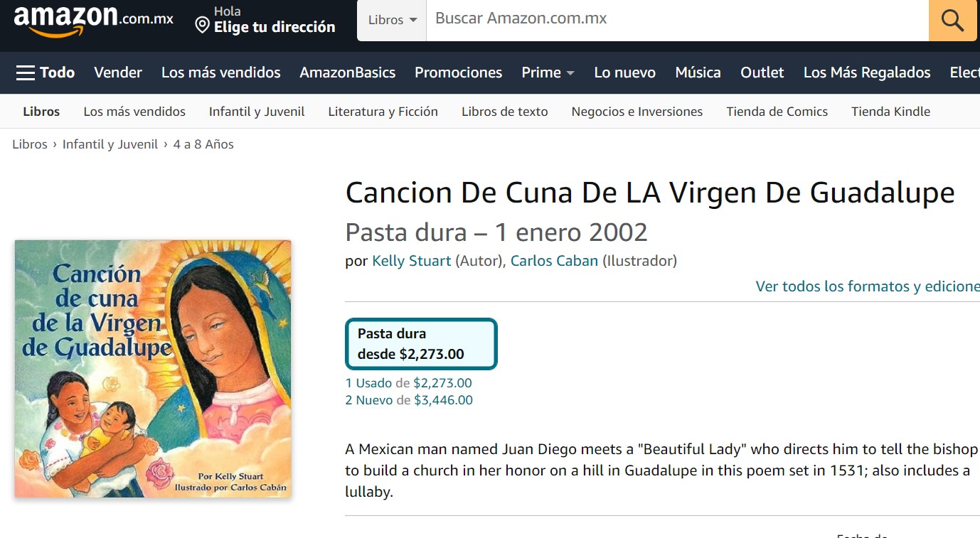 Libro: Canción De Cuna De La Virgen De Guadalupe por Kelly Stuart