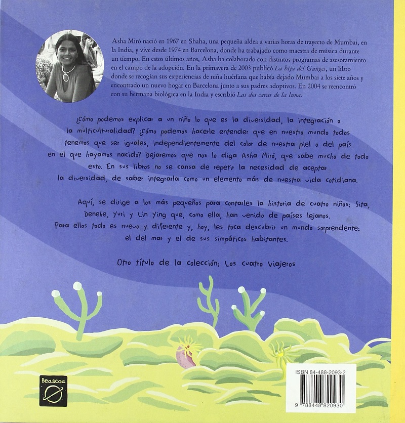 Libro: Los cuatro viajeros en el acuárium por Asha Miro