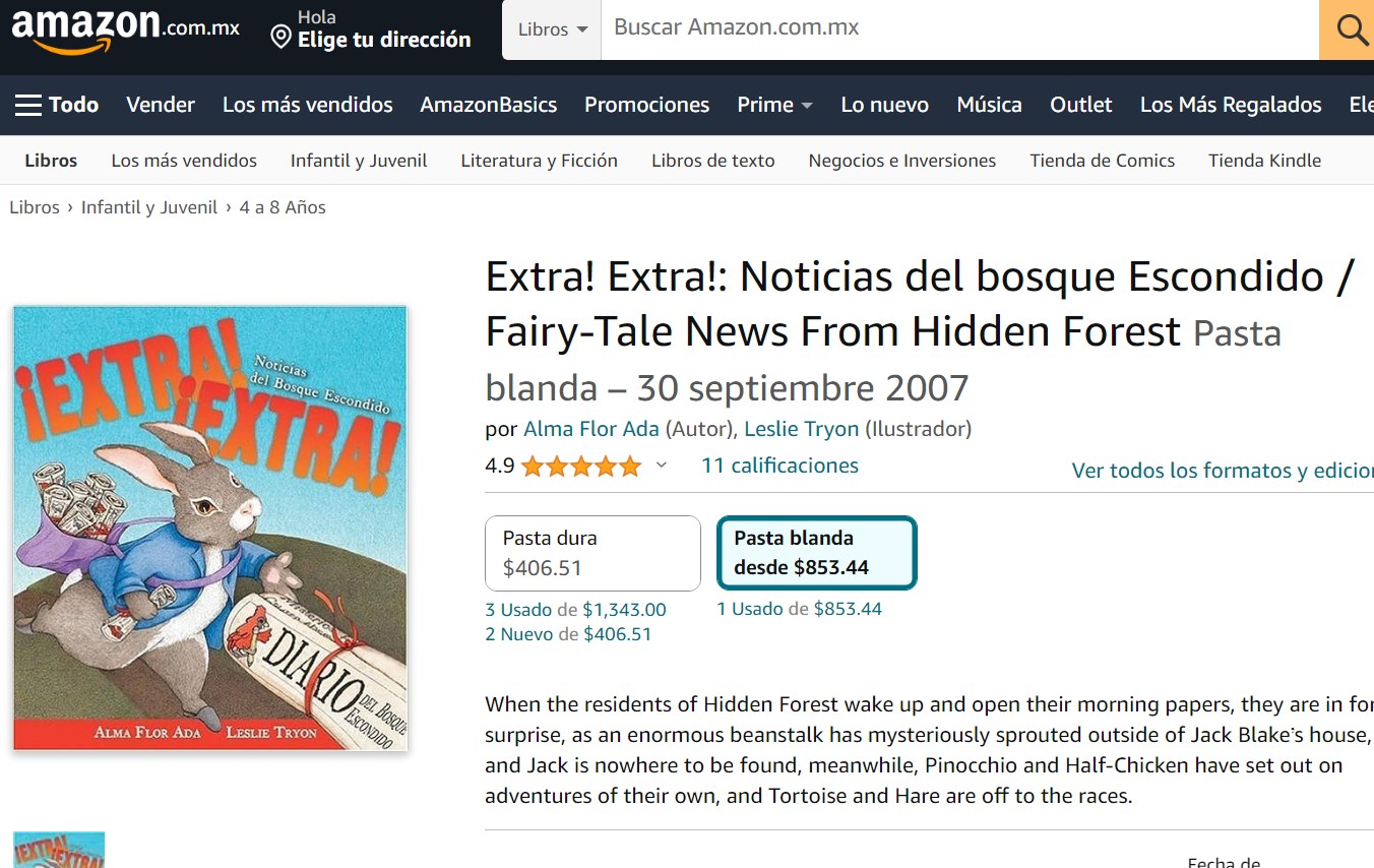 Libro: ¡Extra! ¡Extra!: Noticias del bosque Escondido por Alma Flor Ada