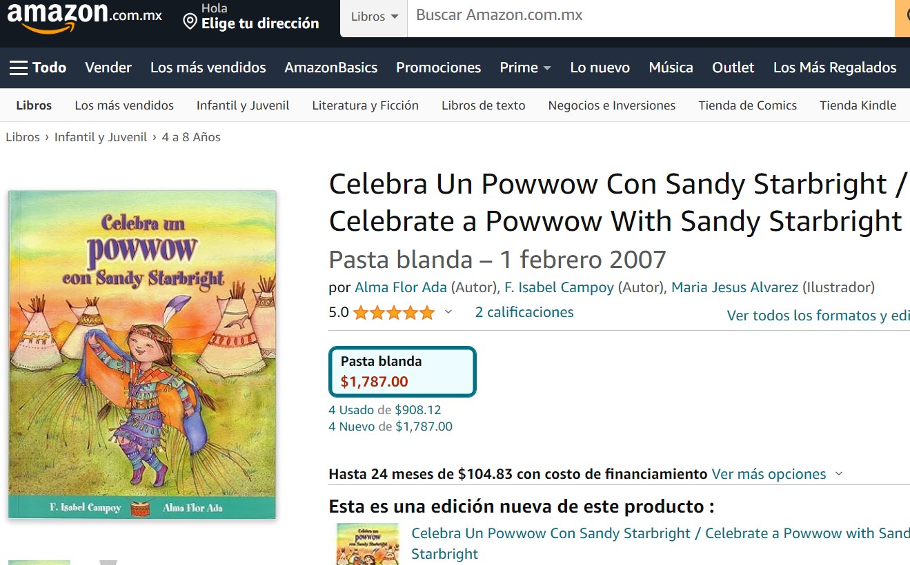 Libro: Celebra Un Powwow Con Sandy Starbright por Alma Flor Ada