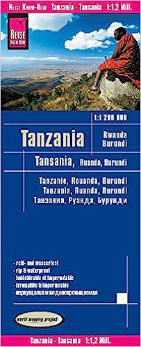 Mapa: Reise Know-How Landkarte Tansania, Ruanda, Burundi (1:1.200.000) de Reise Know-How