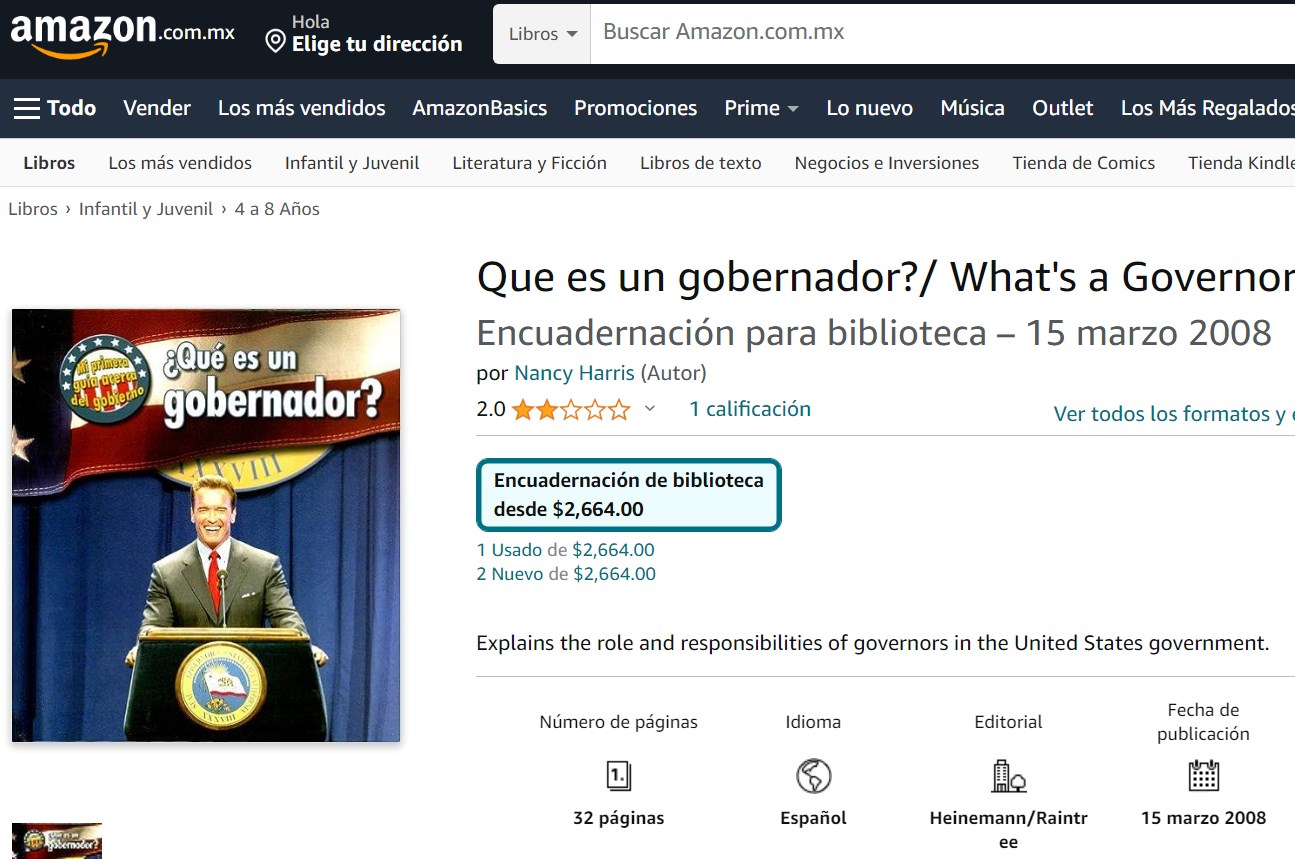 Libro: ¿Qué es un gobernador? Mi primera guía acerca del gobierno por Nancy Harris