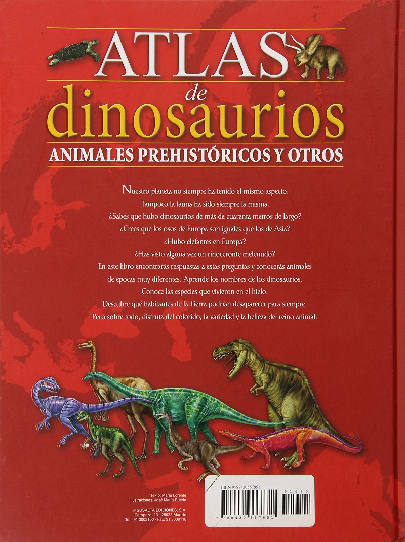 Libro: Atlas de dinosaurios, animales prehistóricos y otros por Ana Doblado