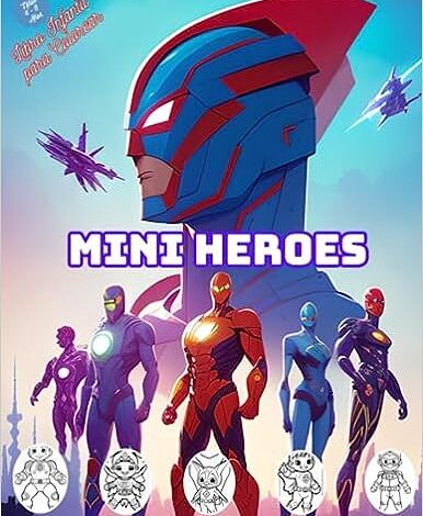 Libro: Mini heroes - Libro infantil para colorear por Oscarel