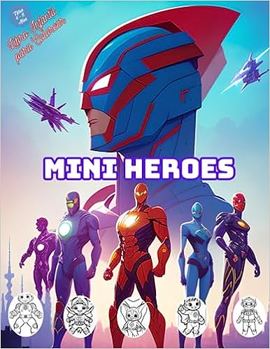 Libro: Mini heroes - Libro infantil para colorear por Oscarel