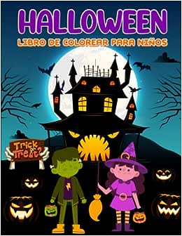 Libro: Halloween - libro de colorear para niños por Evie Woods