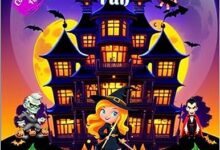 Libro: Halloween fun - Coloring book for kids por Oscarel