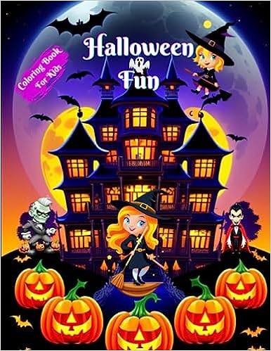 Libro: Halloween fun - Coloring book for kids por Oscarel