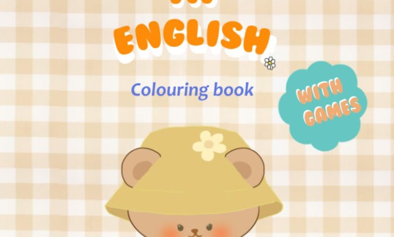 Libro: My First Words in English - Libros para colorear con animalitos divertidos por Sra Esther MR