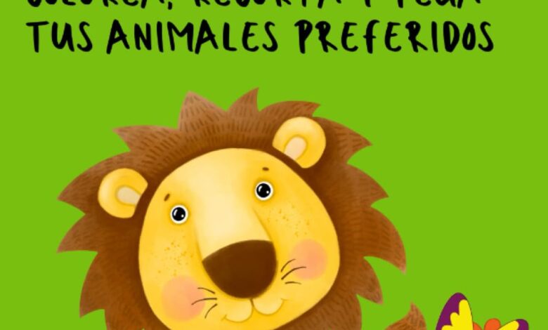 Libro: Colorea, recorta y pega tus animales preferidos por Proyecto Psicoexpansión