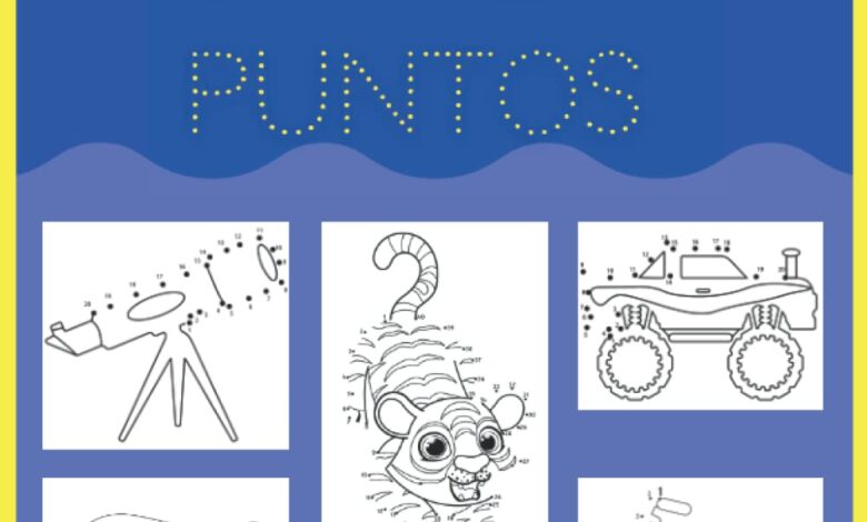 Libro: Unir los puntos para niños 5-10 años con 100 ilustraciones para crear y colorear para niños y niñas por Hereward Wilers