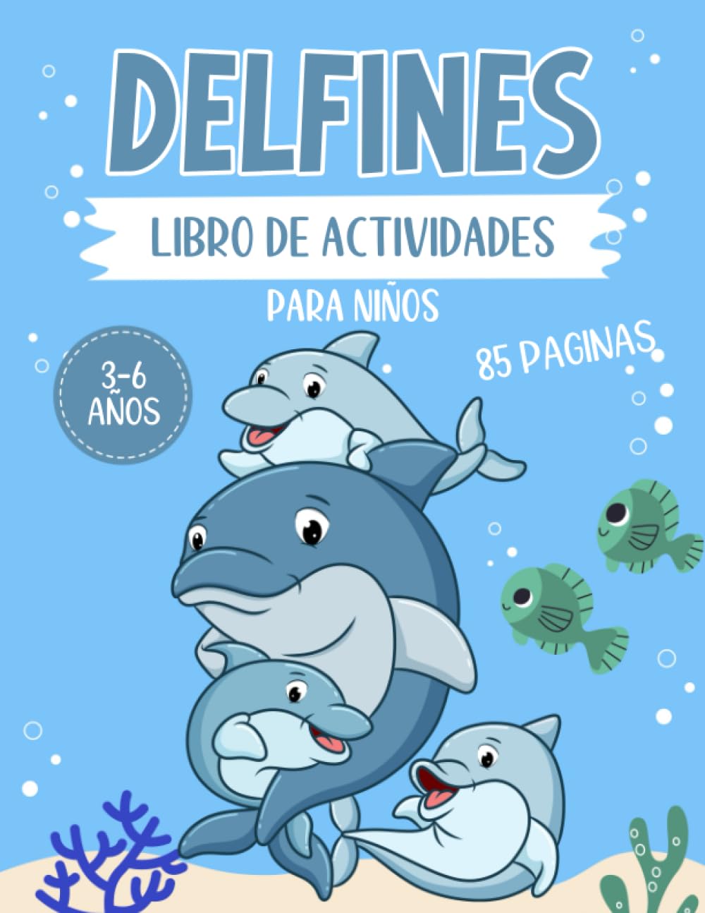 Libro: Delfines - Libro de actividades para niños 3 a 6 años por Iheb Traktoren