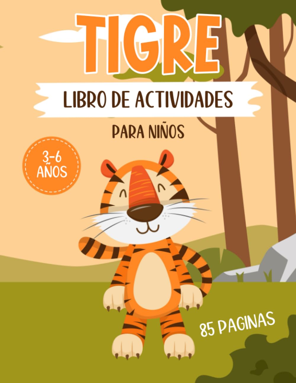 Libro: Tigre - Libro de actividades para niños 3-6 años por Iheb Traktoren