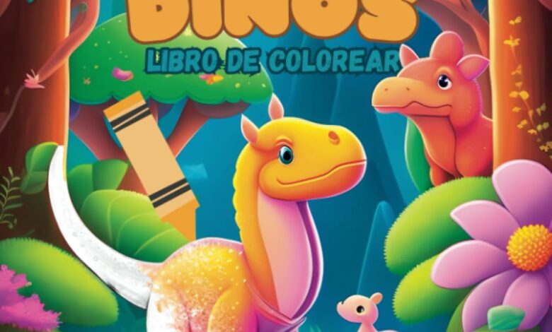 Libro: Dinos – Libro de colorear por Mikael Rodríguez López