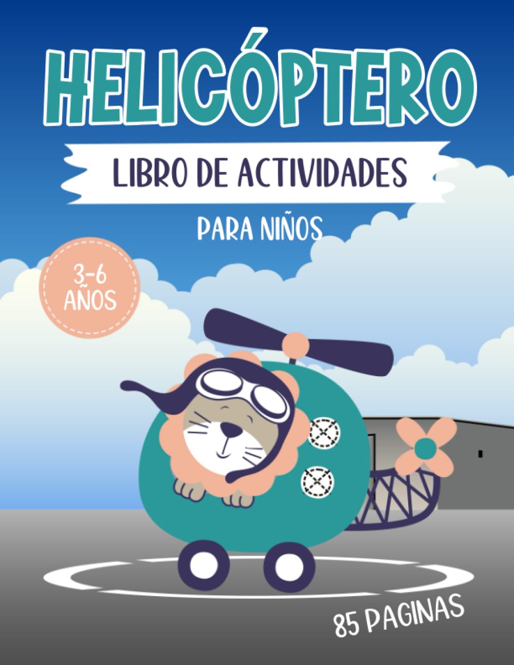Libro: Helicóptero - Libro de actividades para niños 3 a 6 años por Iheb Traktoren