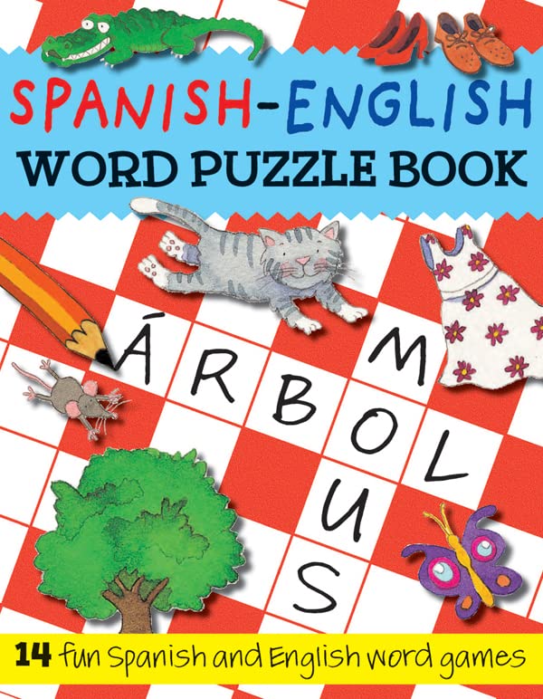 Libro: Libro de rompecabezas de palabras español-inglés: 14 divertidos juegos de palabras en español e inglés por Catherine Bruzzone