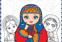 Libro: Muñecas Rusas – Libro para colorear por Marta Editorial Libros