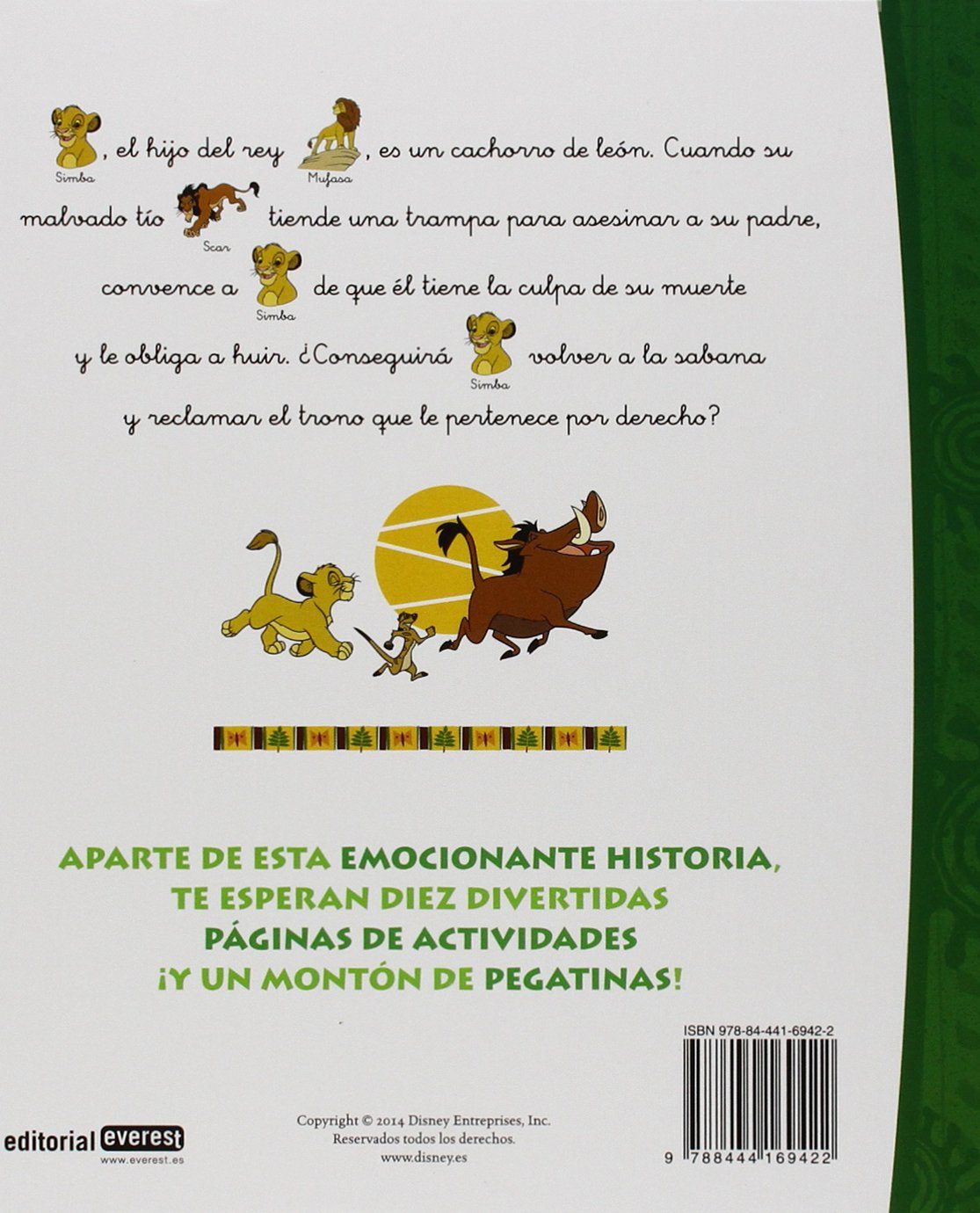 Libro: Mis Lecturas Disney El Rey León ¡Incluye actividades y pegatinas! por Walt Disney Company
